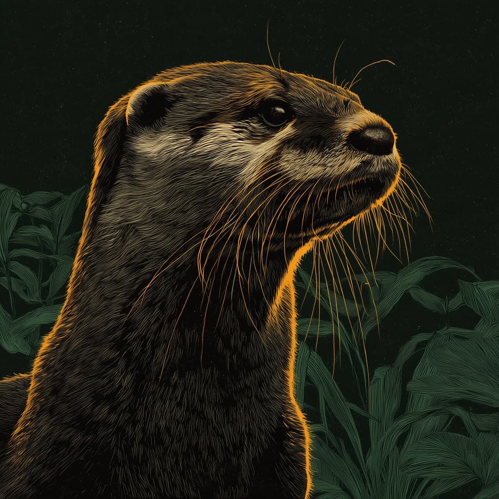 Loutre naine d'Asie